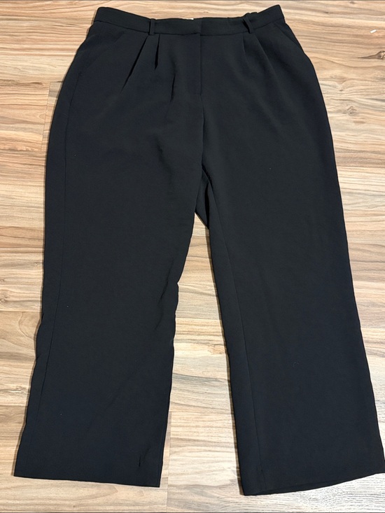 Abercrombie & Fitch Pants - Abercrombie & Fitch Sloane Tailored Wide Leg Pant Size 18L Curve Love Black